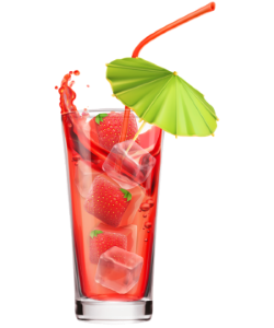 a strawberry cocktail